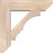 Ekena Millwork Balboa Slat Smooth Bracket w/ Offset Brace, Douglas Fir, 7 1/2"W x 28"D x 28"H BKT0806X28X28BOA06SDF - alternate 3